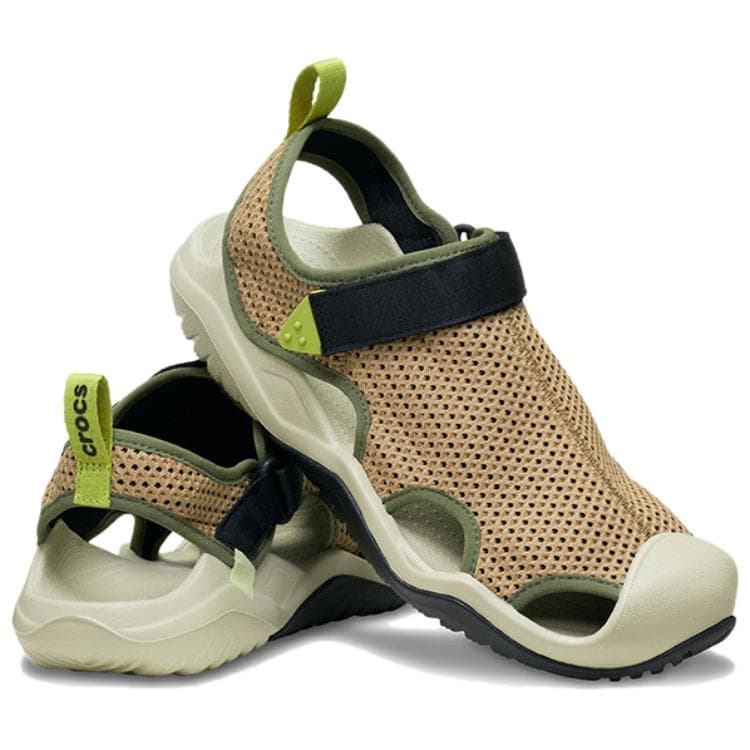 Сандалии Crocs противоскользящие дышащие быстросохнущие устойчивые к истиранию обувь для водного туризма мужская коричневая - изображение 3