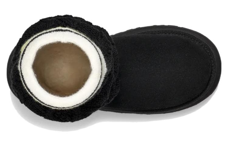 Ботинки UGG Женские высокие сапоги из кожи черного цвета - изображение 5