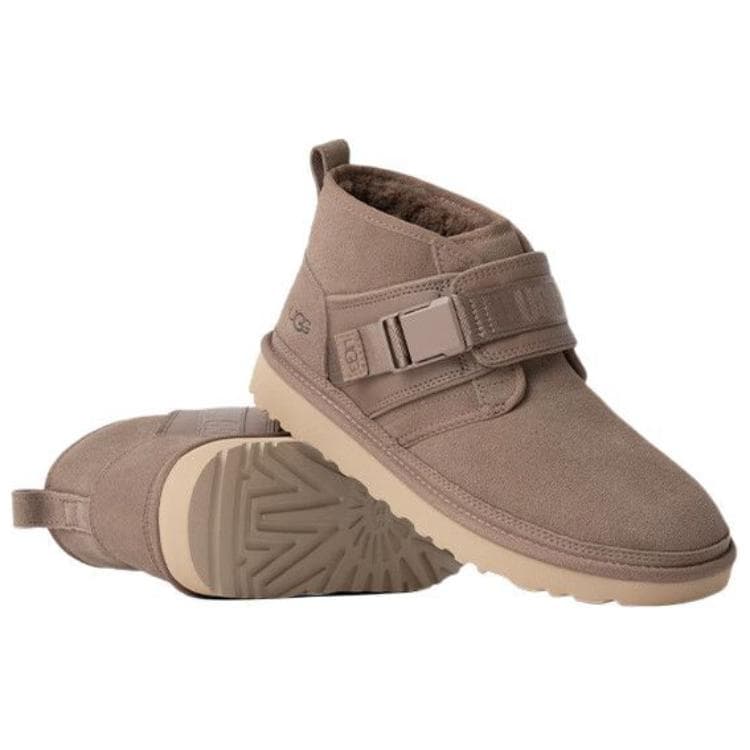 Ботинки зимние UGG Корова Спилок Термический Мода С флисовой подкладкой Зимние ботинки Мужской Коричневый - изображение 5
