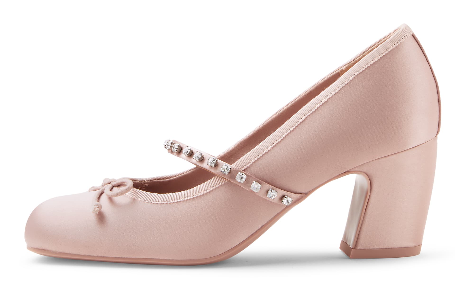 Туфли CHARLES KEITH Маленький CK Ткань Грубый каблук Высокие каблуки 6,6 см Женские