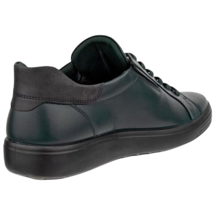 Кроссовки Ecco Soft 7 Кожа Низкие Кроссовки для скейтбординга Мужские Зеленые - изображение 3