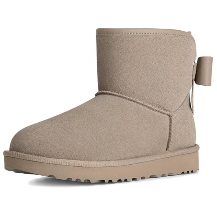 Ботинки зимние UGG Ultra Mini Bailey Bow Pebble Grey - изображение 3