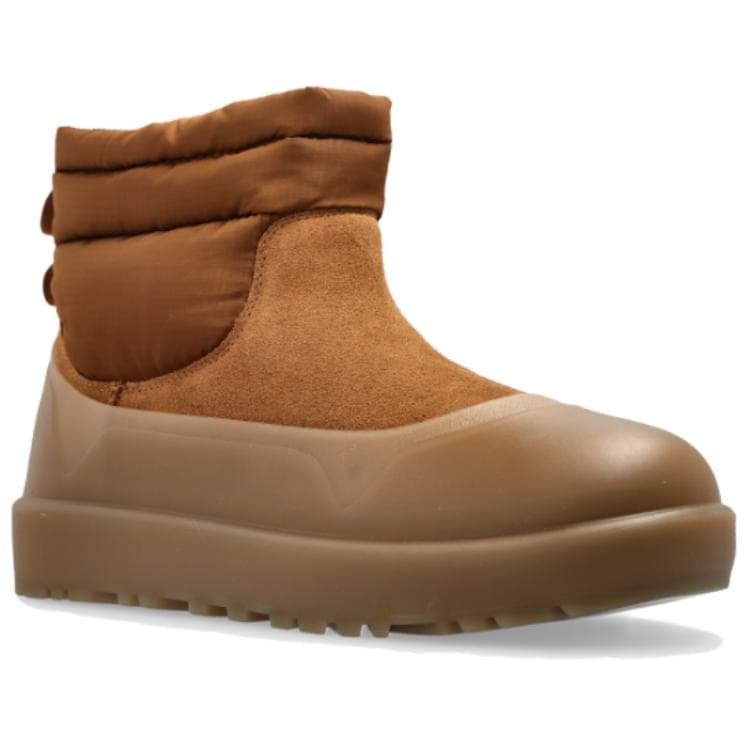 Ботинки зимние UGG CLASSIC MINI MOD Водонепроницаемые Короткие Ботинки для Снега Мужские Коричневые - изображение 3