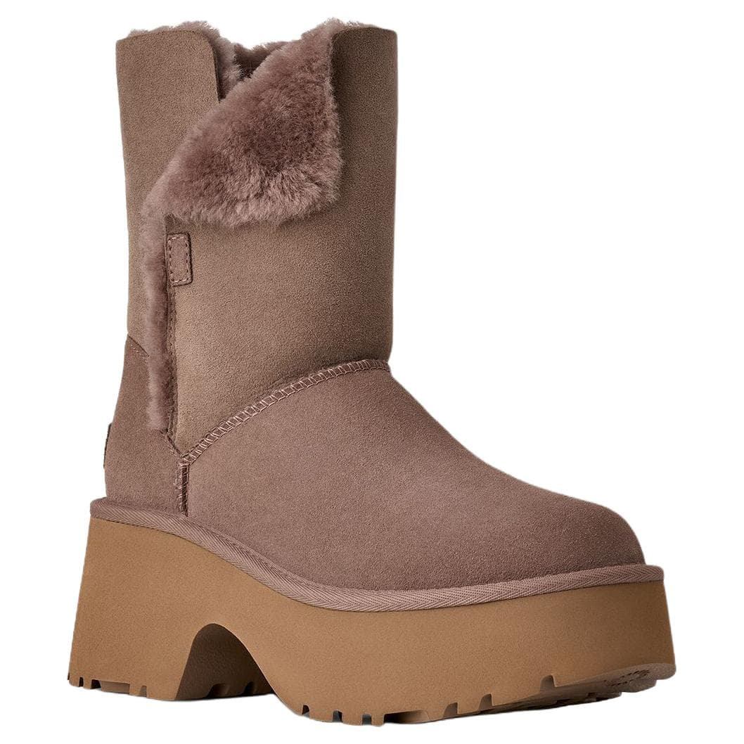 Ботинки зимние UGG Classic Novelty Esmee Спилок Коровья Кожа Термический С Флисовой Подкладкой Универсальный Винтаж Короткий MID Голень - изображение 2