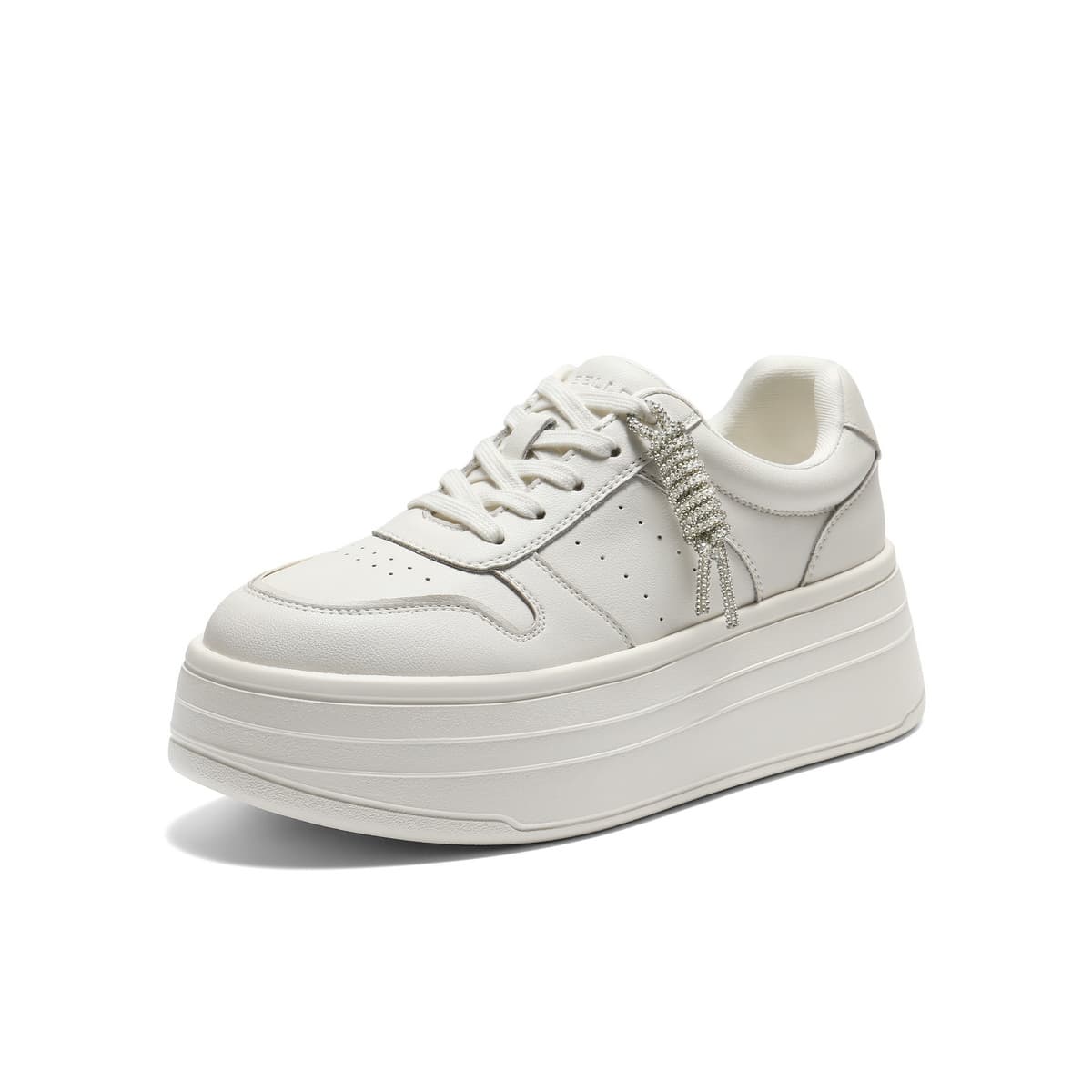 Кроссовки Белль Синтетическая кожа Low Топ Скейтборд Обувь Women's White - изображение 2