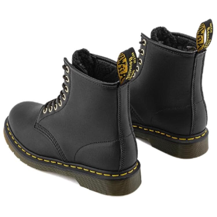 Ботинки Dr.Martens Коровья кожа Короткие армейские ботинки Унисекс Черные - изображение 5