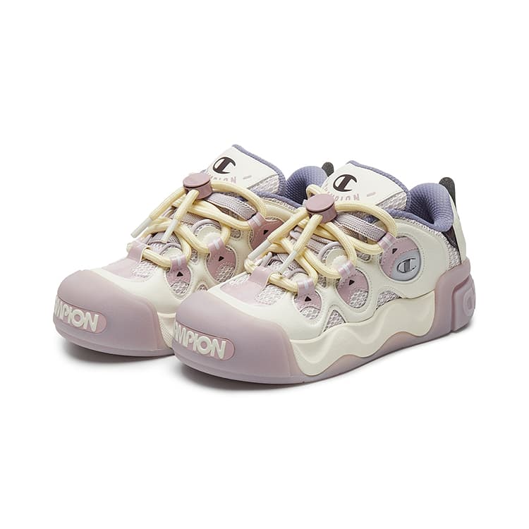 Кроссовки Champion Puffy Donut Low Sneakers Cream Purple - изображение 2