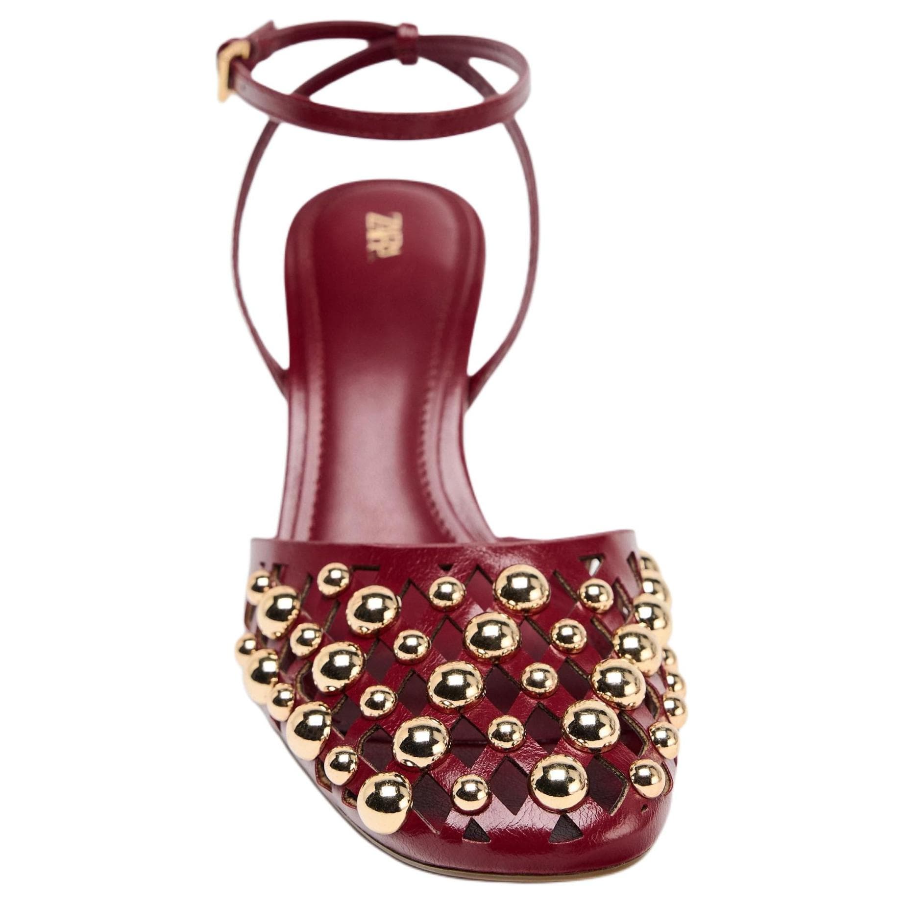 Туфли ZARA PU (полиуретан) Узкий каблук Высокие каблуки Женские Красные - изображение 4