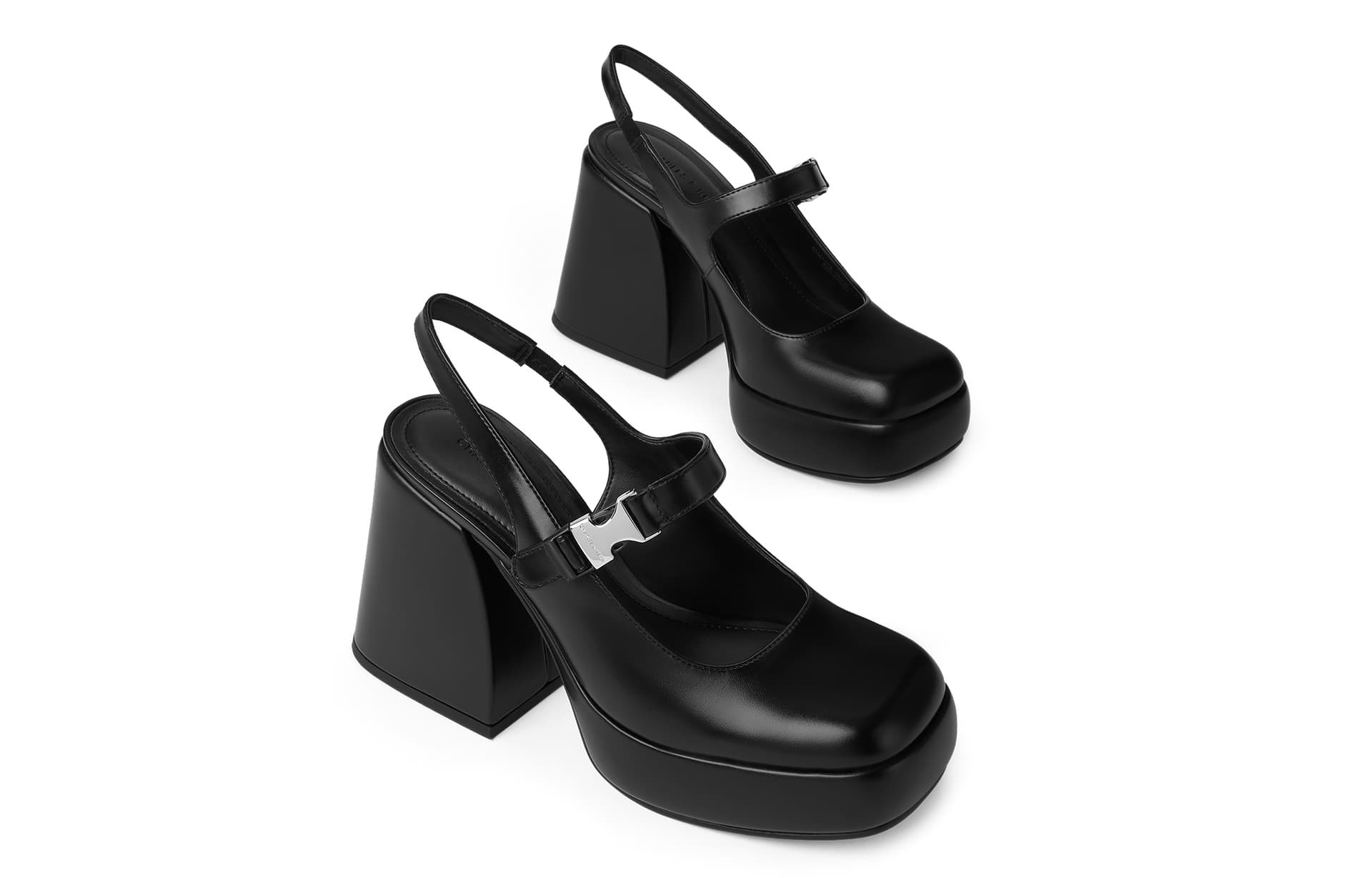 Шлёпанцы CHARLESKEITH ck PU 9.8cm BlackBlue - изображение 3
