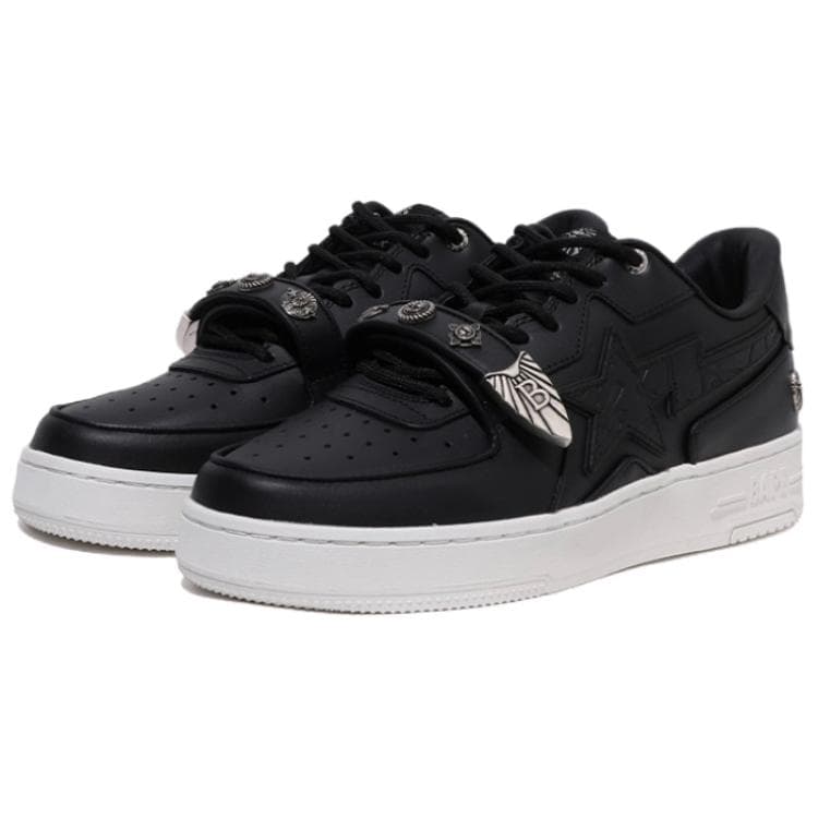 Кроссовки A BATHING APE STA Icon противоскользящая обувь для скейтбординга низкий топ мужской черный - изображение 2