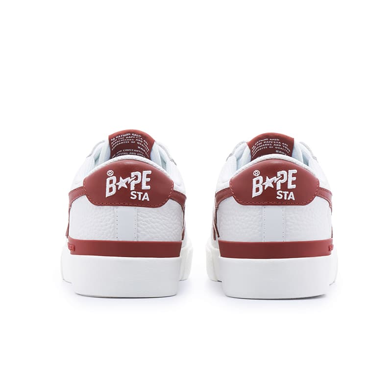 Кроссовки A BATHING APE MAD STA Кожа Стильные Скейтбординги Женские Белые - изображение 3