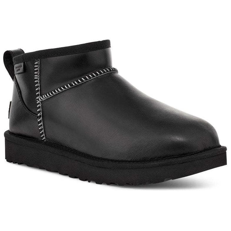 Ботинки зимние UGG Модный Круглый носок Термический с флисовой подкладкой Короткий Снекер Женские Черный - изображение 3