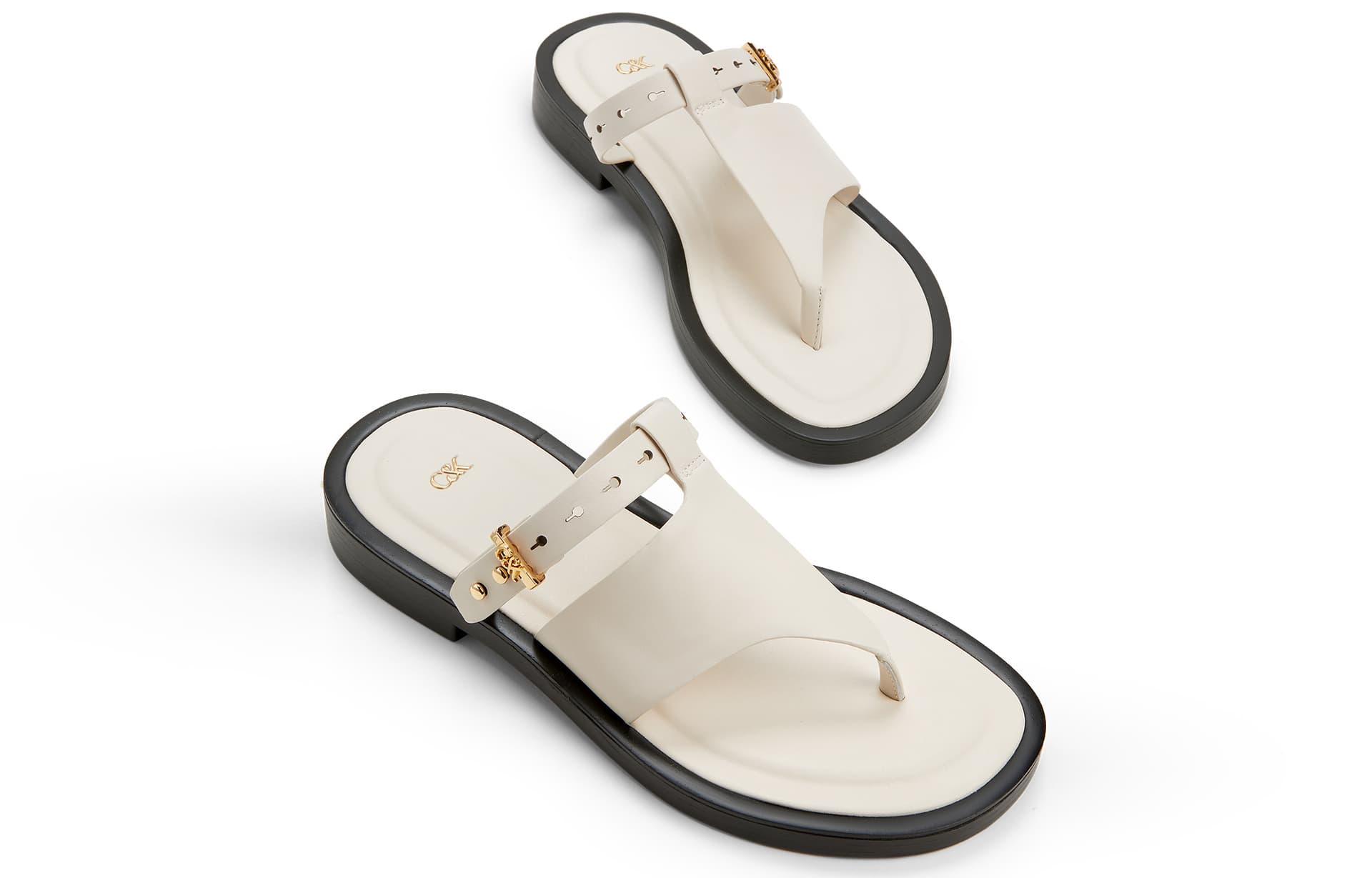 Шлёпанцы CHARLESKEITH ck WhiteBlack - изображение 3