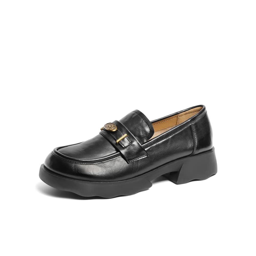 Лоферы BELLE Loafers с подъемом 3 см, британский стиль, универсальные и удобные - изображение 2
