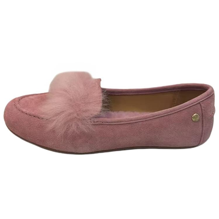 Тапочки UGG Корова Замковая Повседневная Обувь Женская Кристально-Розовая - изображение 1