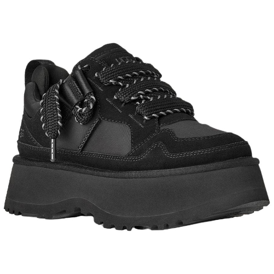 Кроссовки UGG Astromel Merlin Спилок Коровья Кожа Низкий Верх Повседневная Обувь Женская Черная - изображение 3
