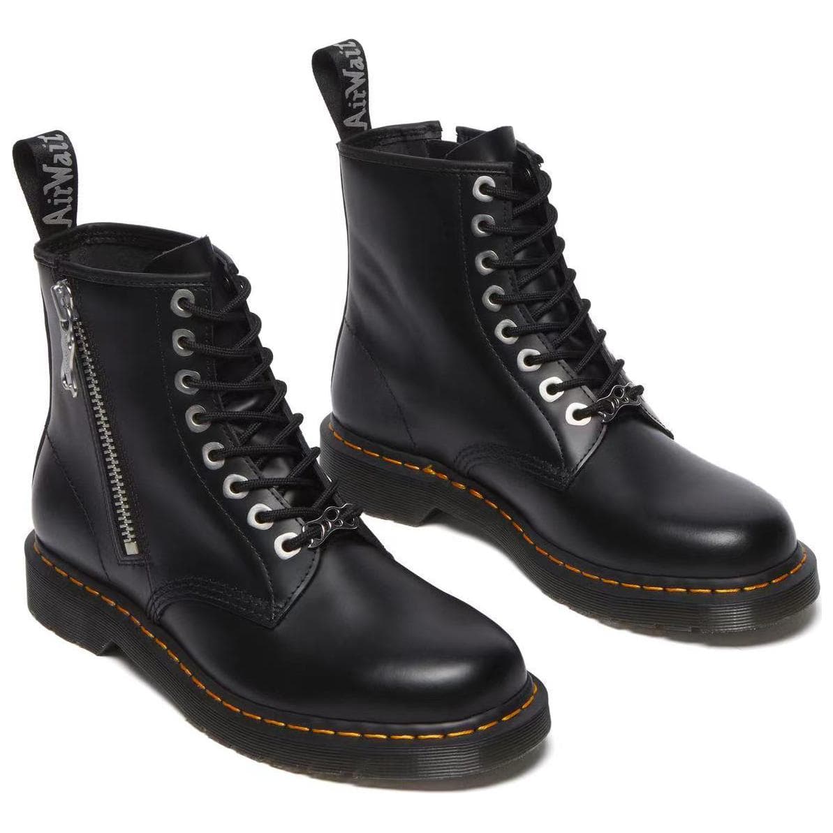 Ботинки Dr.Martens 1460 Zip Black Polished Smooth - изображение 4