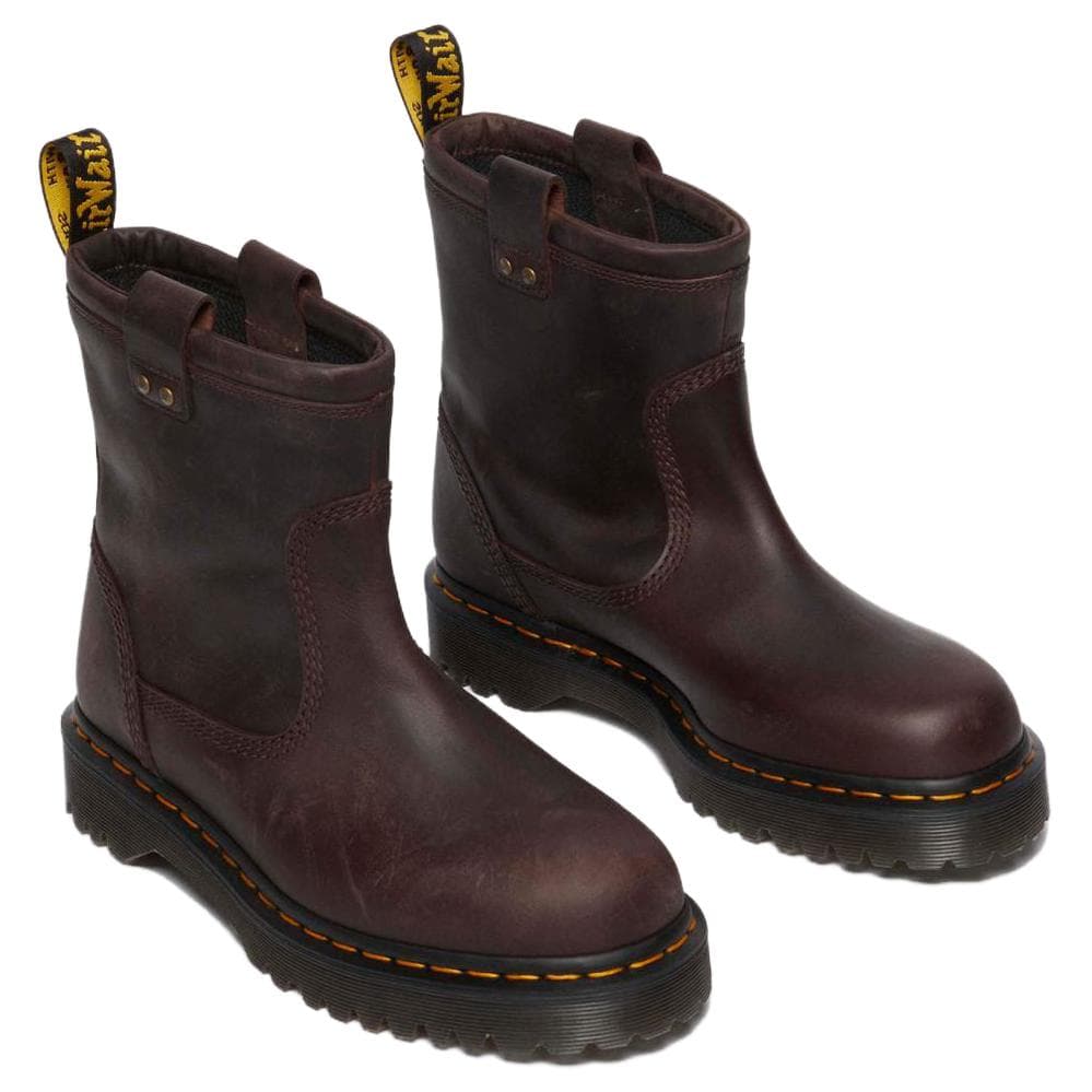Сапоги Dr.Martens Мужские ботильоны из кожи темно-коричневый цвет - изображение 3