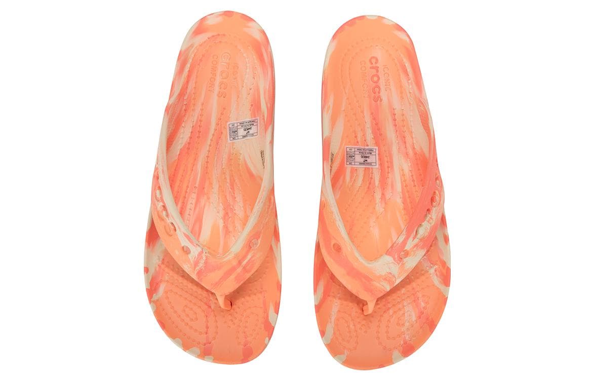 Шлёпанцы Crocs Baya Platform marbled filp - изображение 3