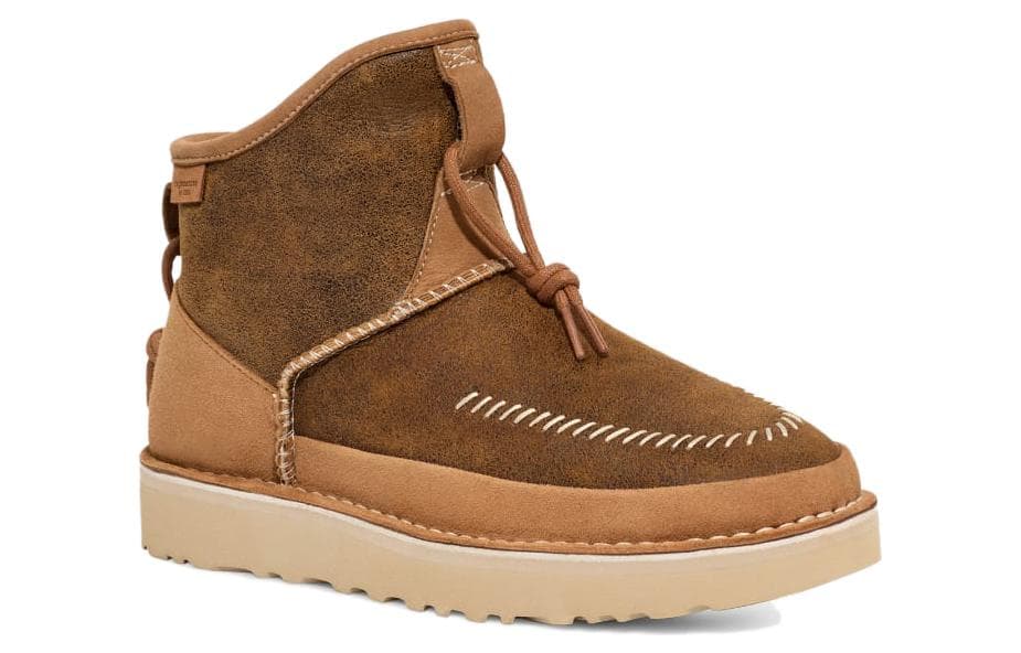 Ботинки зимние UGG Artificial Suede Короткие Снежные Ботинки Унисекс Коричневый - изображение 2