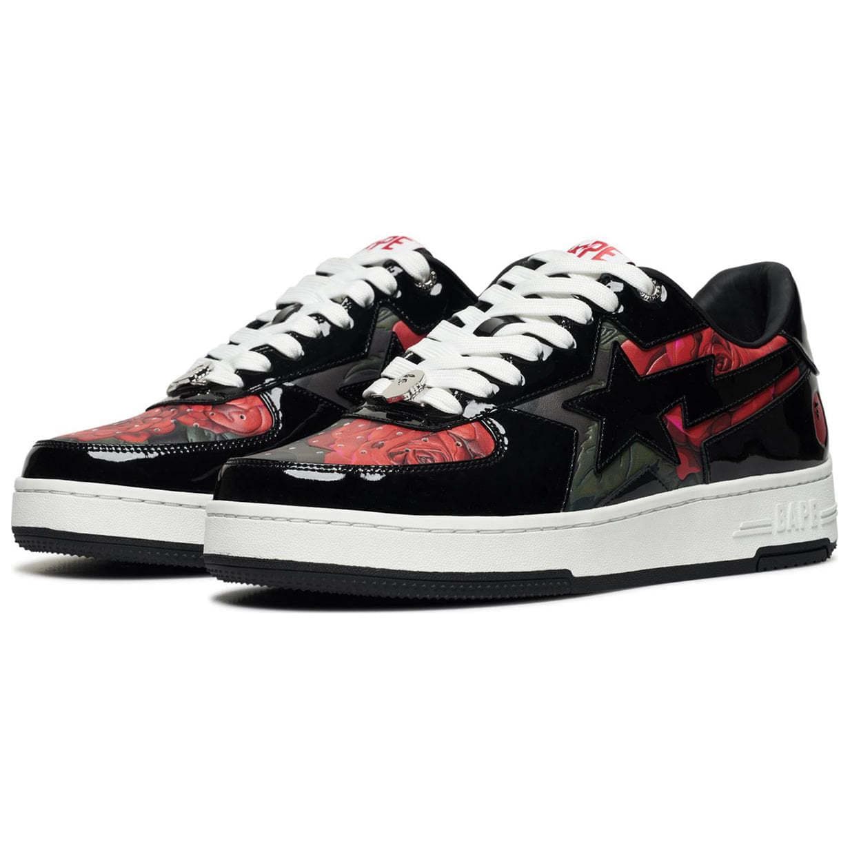 Кроссовки A BATHING APE x ASSC STA Простая универсальная износостойкая обувь низкой высоты для повседневной жизни женская черно-зеленый - изображение 3