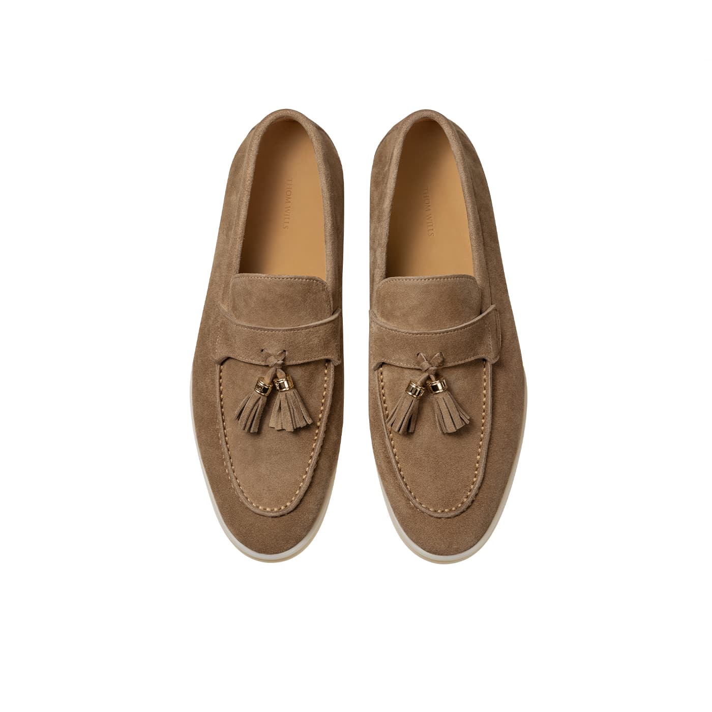 Лоферы THOM WILLS Fashion Versatile Slip On Стиль "Старые деньги" Овечья замша Лоферы Женские - изображение 3
