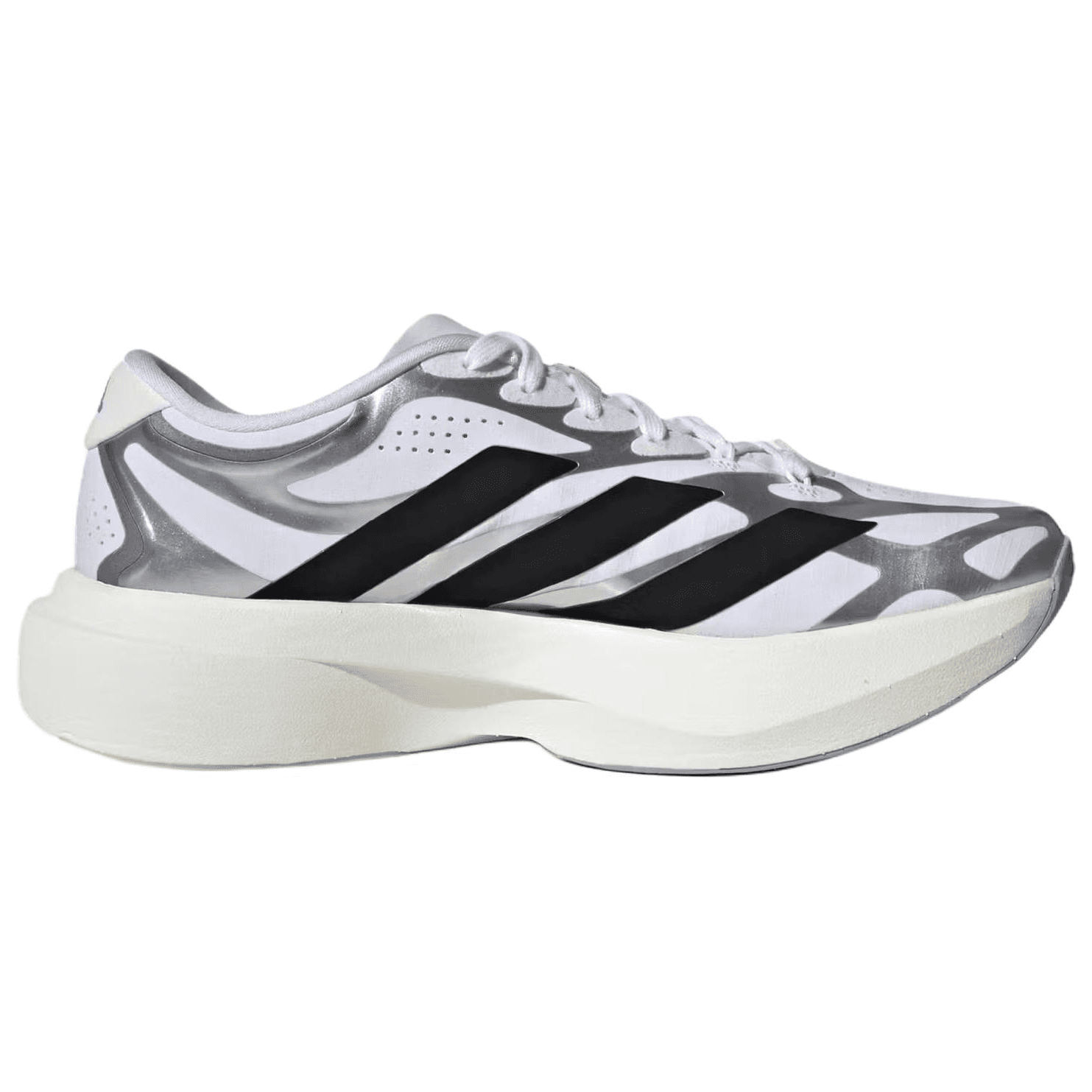 Кроссовки для бега Adidas Adizero Evo SL визуально увеличивает рост Марафон Беговые кроссовки Женские Белый Черный - изображение 2