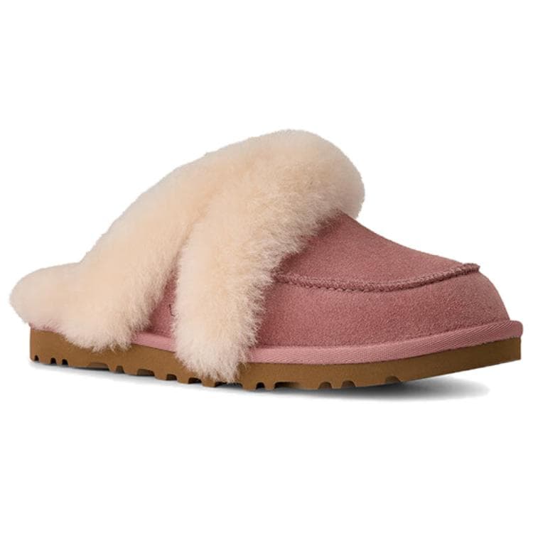 Сандалии UGG Повседневная коллекция Loria Мех Лаконичная мода С флисовой подкладкой Мюли Домашние тапочки Женские Розовые - изображение 2