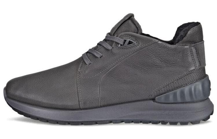 Кроссовки ecco Round Toe Lace-Up Low Casual Shoes Black - изображение 1