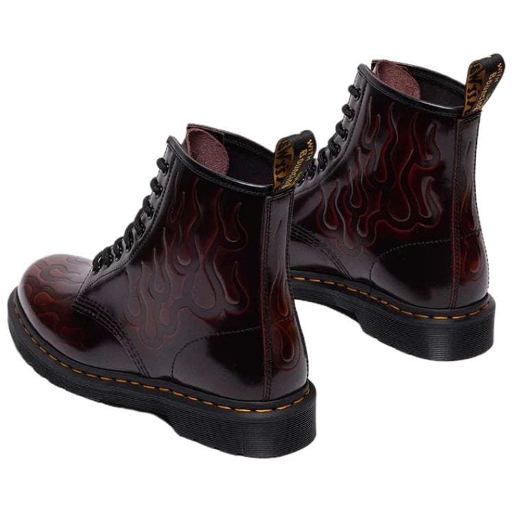 Ботинки Dr.Martens 1460 Кожаные армейские ботинки 3 см унисекс вишнево-красный - изображение 4