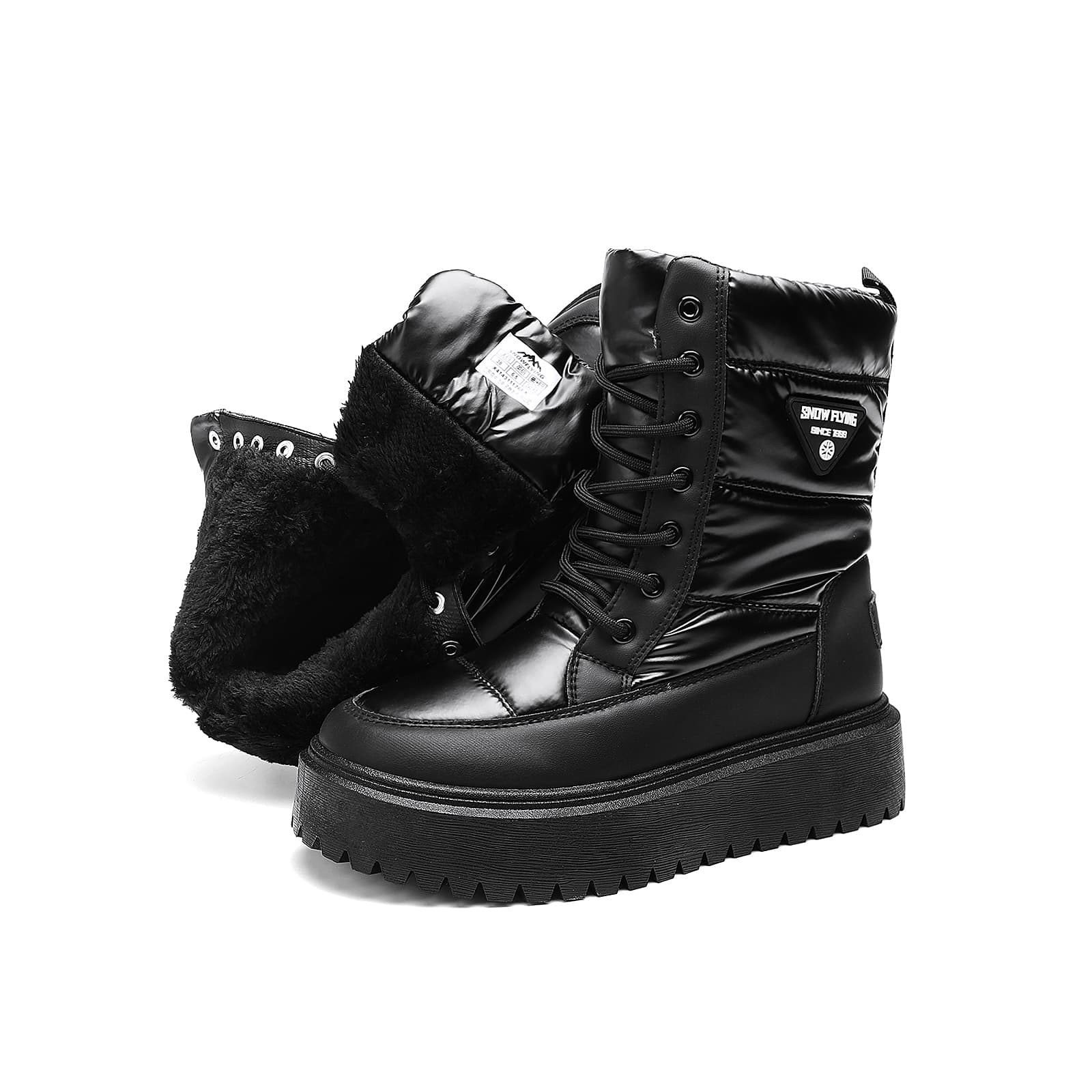 Ботинки зимние Snow Flying Winter Boots Black - изображение 4