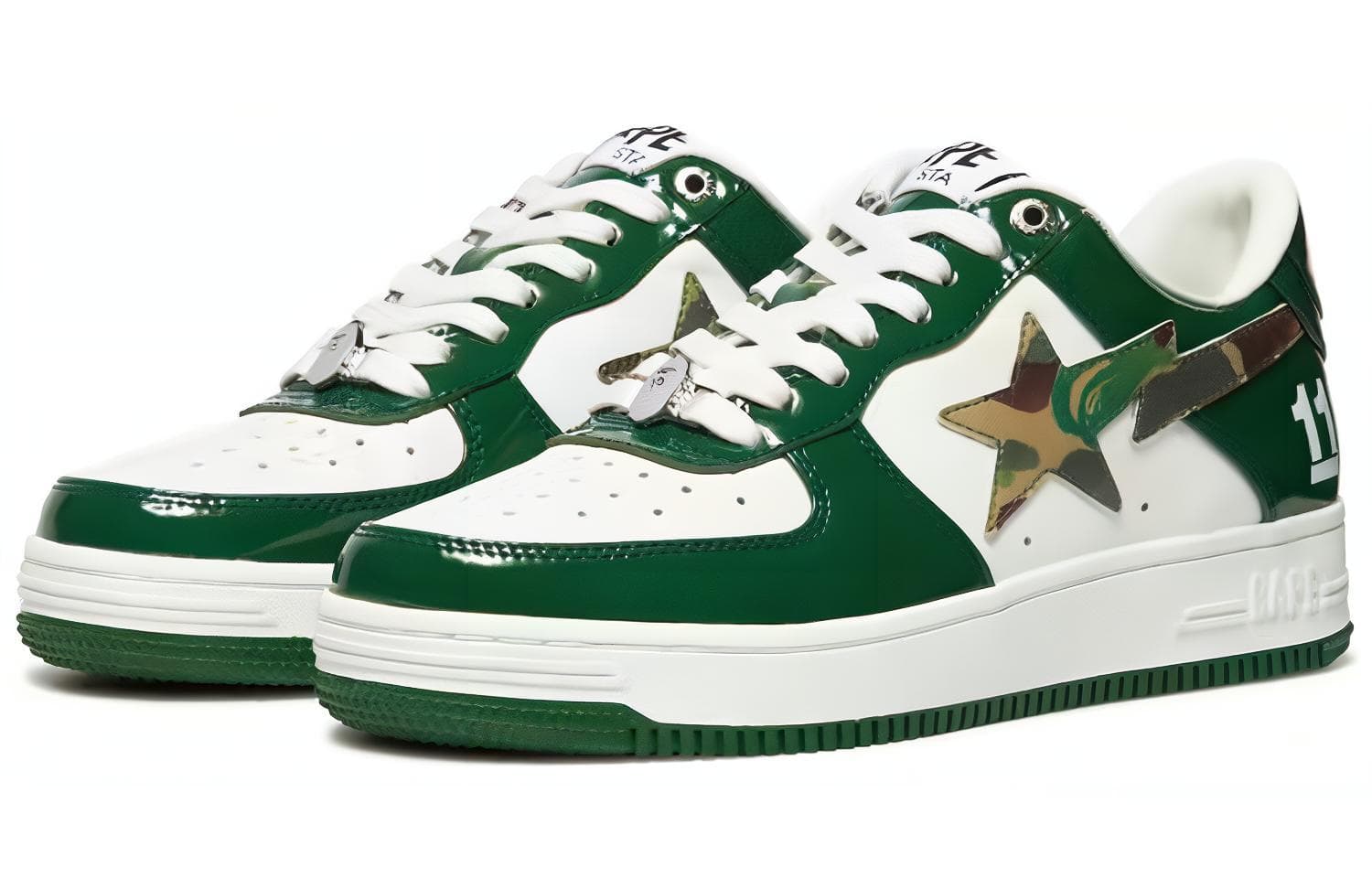 Кроссовки A BATHING APE STA White Green - изображение 3