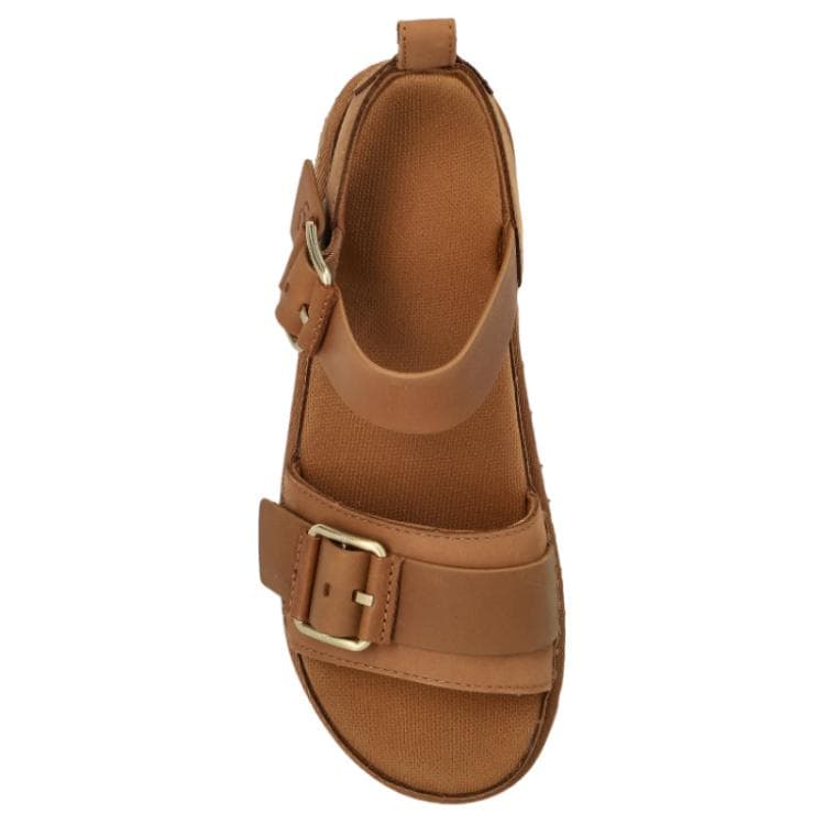 Шлёпанцы UGG GOLDENSTAR Villa one Шнурованные Сандалии Женские Коричневые - изображение 4