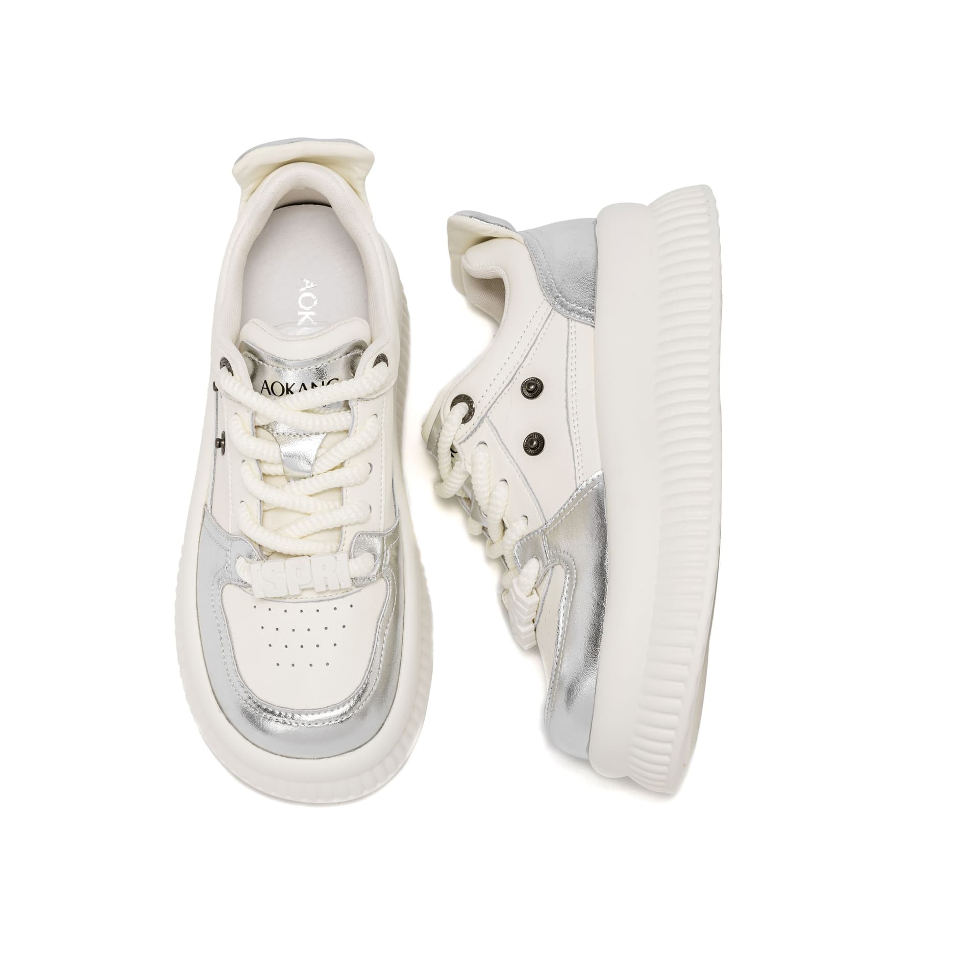 Кроссовки AOKANG White Silver - изображение 5