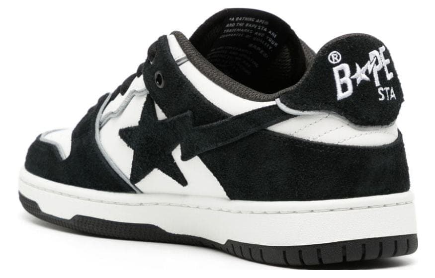 Кроссовки A BATHING APE SK8 STA Black White - изображение 5