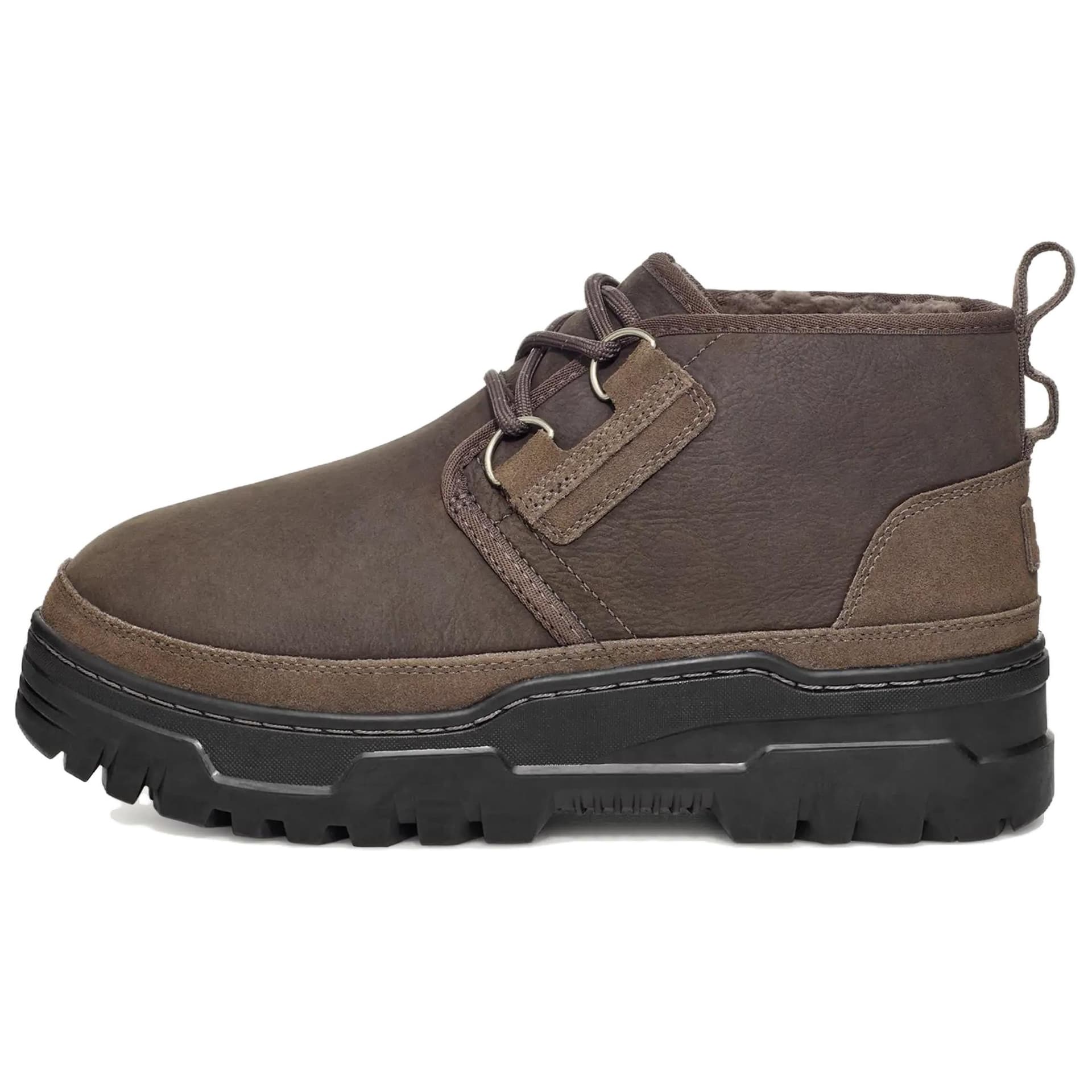 Сапоги UGG Мужские ботильоны из кожи цвет умбра - изображение 1