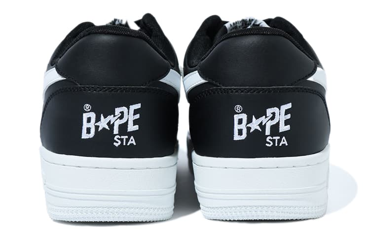 Кроссовки A BATHING APE STA Low Black White - изображение 3