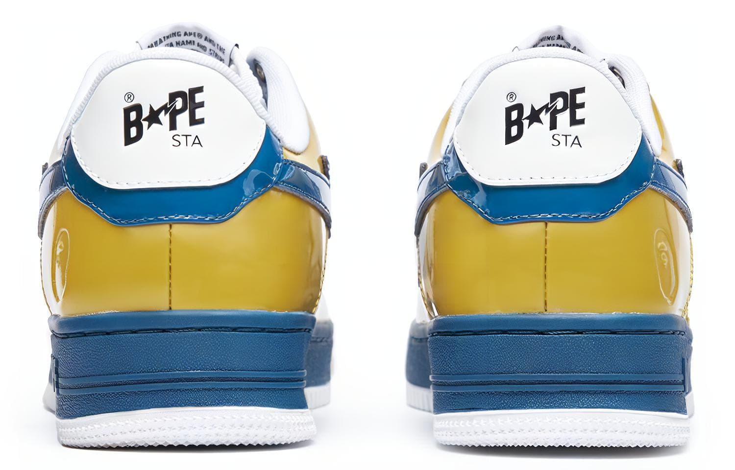 Кроссовки A BATHING APE STA White Blue Yellow - изображение 4