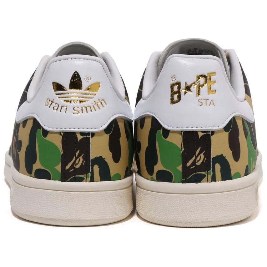 Кроссовки A BATHING APE X Adidas Originals Низкие Скейтборд Обувь Мужская Зеленая - изображение 4