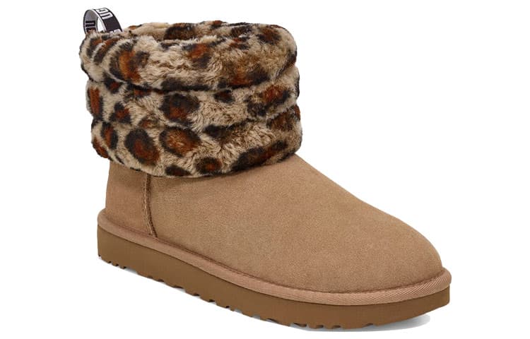 Ботинки зимние UGG Fluff Mini Quilted Leopard - изображение 3
