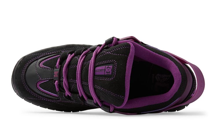 Кроссовки DCSHOES Противоскользящая износостойкая Баланс Лоу-топы Повседневная обувь для скейтборда Унисекс Черно-фиолетовый - изображение 4