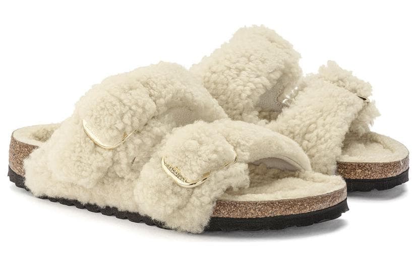 Сандалии Birkenstock Слипоны Бежевые Женские - изображение 3