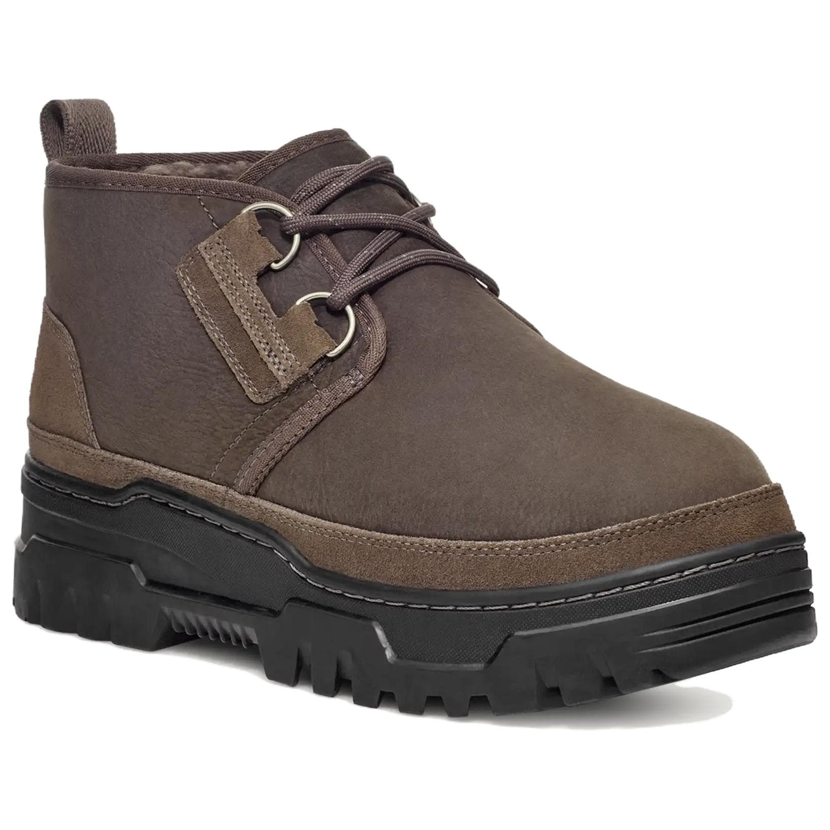 Сапоги UGG Мужские ботильоны из кожи цвет умбра - изображение 2
