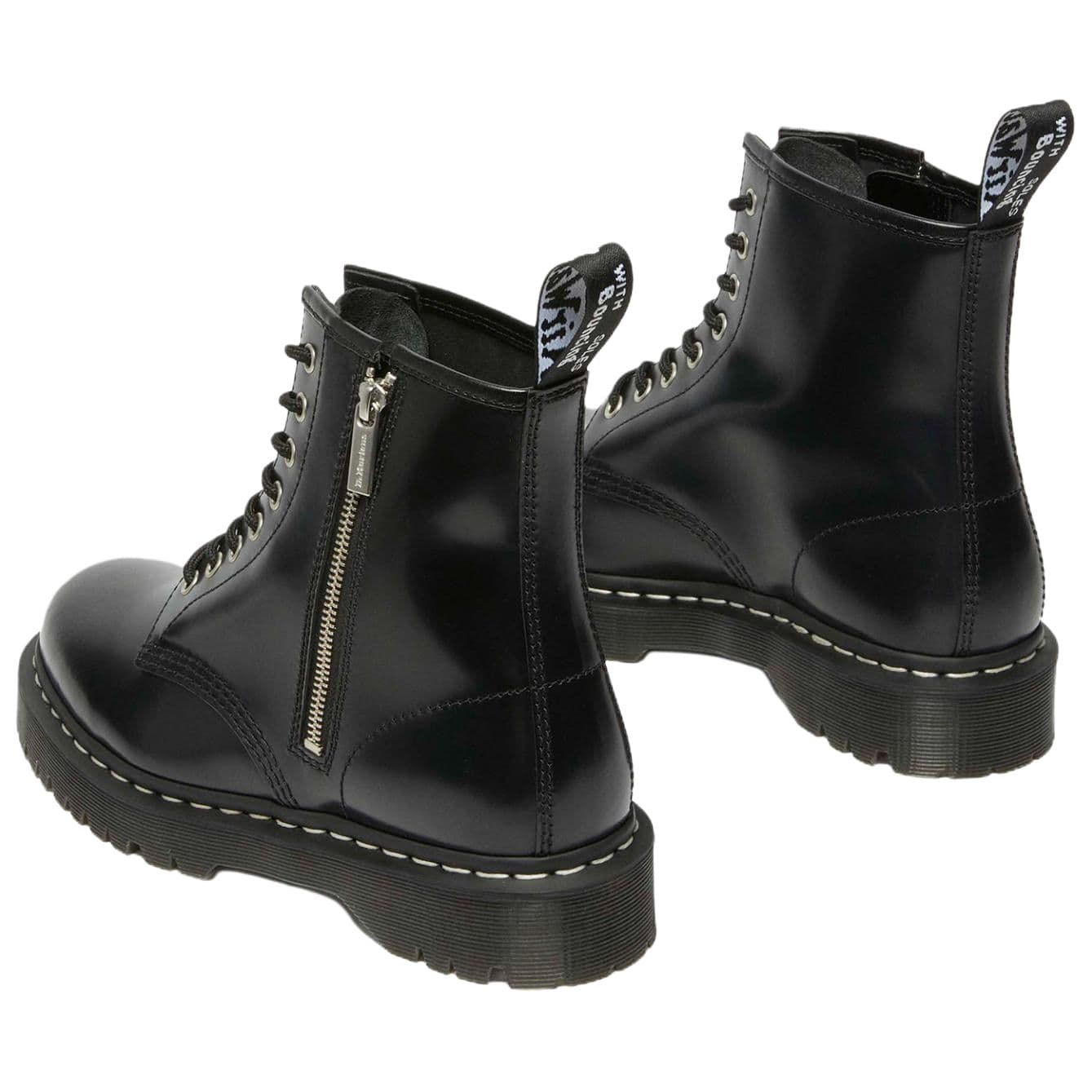Ботинки Dr.Martens 1460 Минималистичная мода Короткие армейские ботинки 3,5 см Унисекс Черный - изображение 5