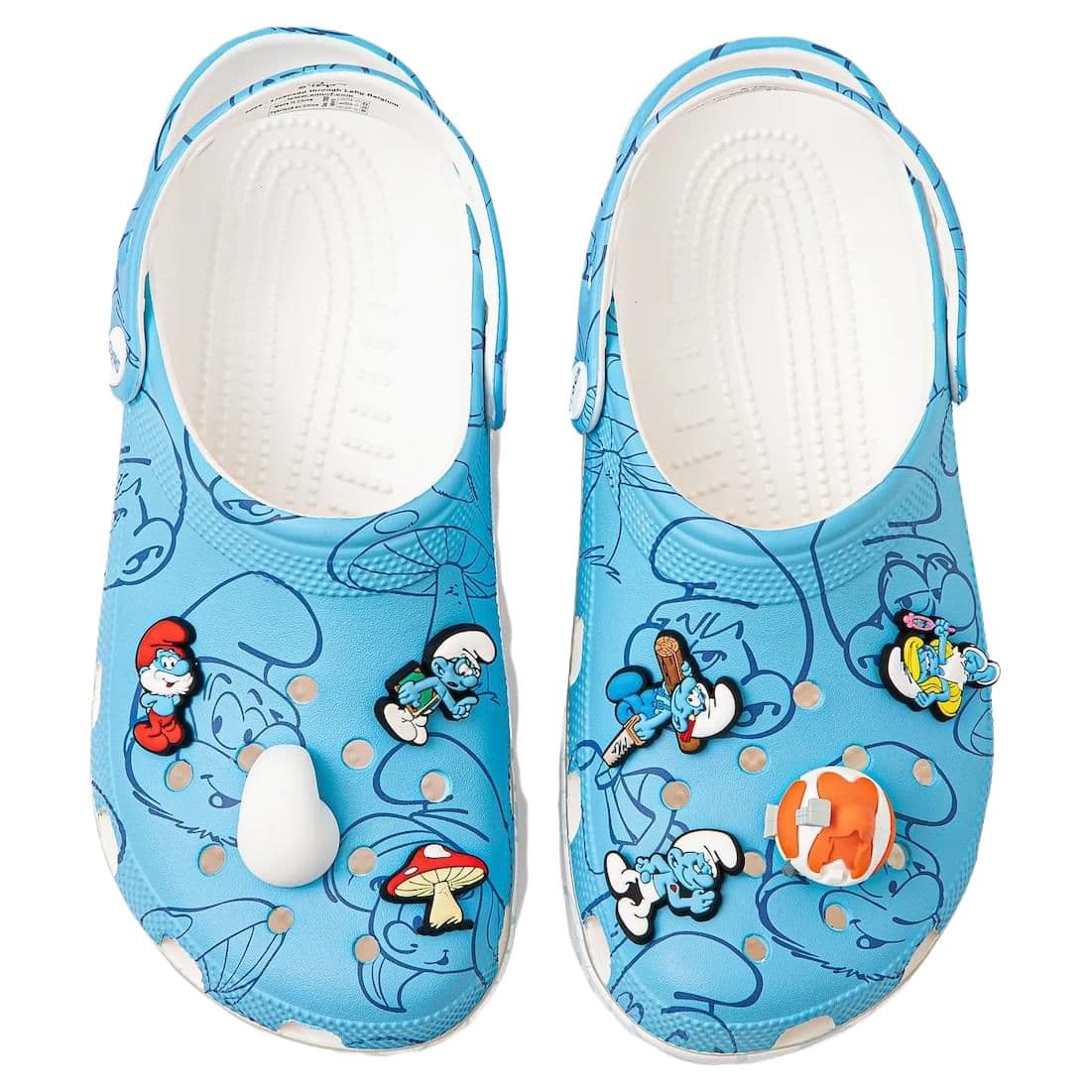 Сабо Crocs Классический SMURFS Sabo Резиновые Унисекс Синие - изображение 4