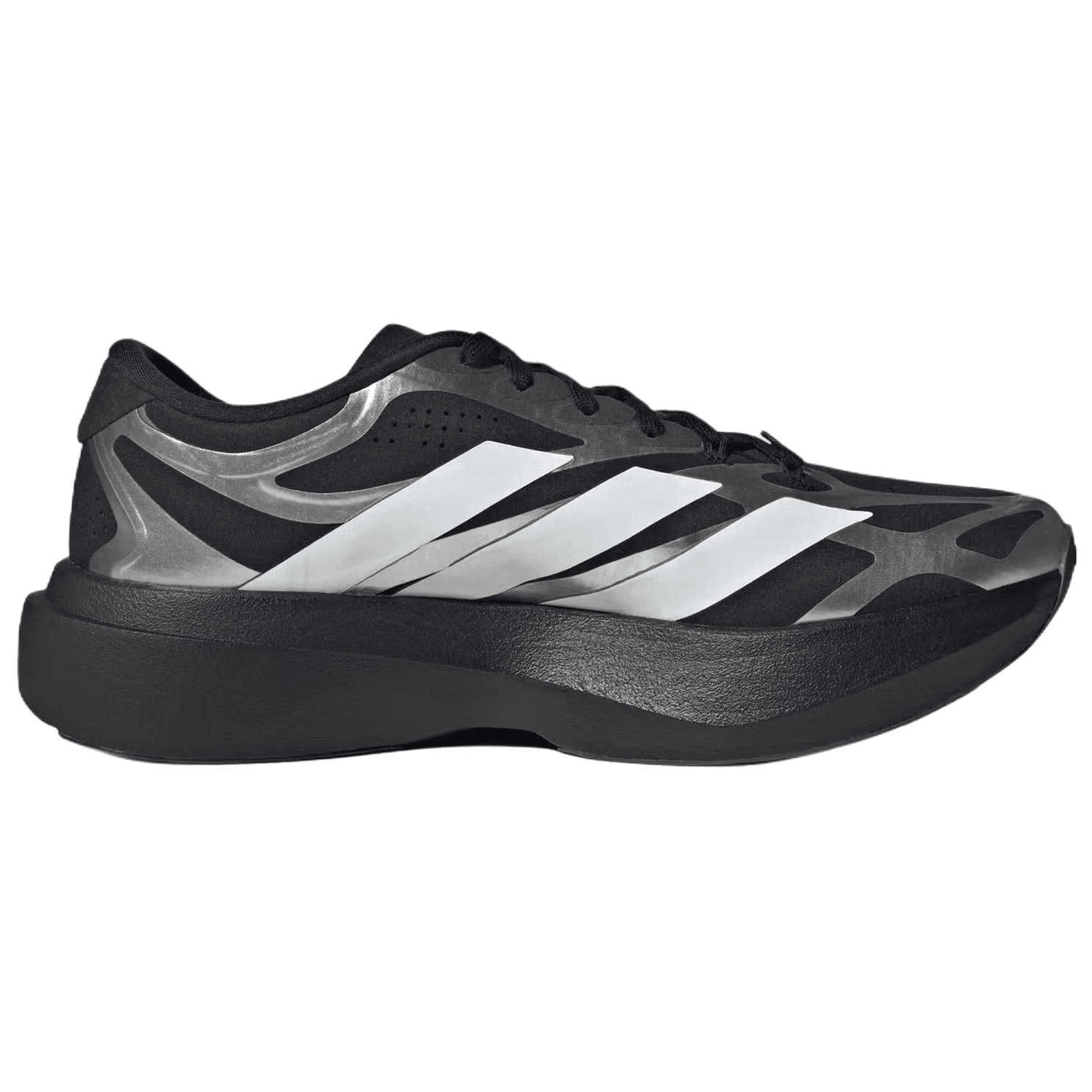 Кроссовки для бега Adidas Adizero EVO SL Увеличение роста Лоу-топы Марафон Беговые кроссовки Мужской Черный белый - изображение 2