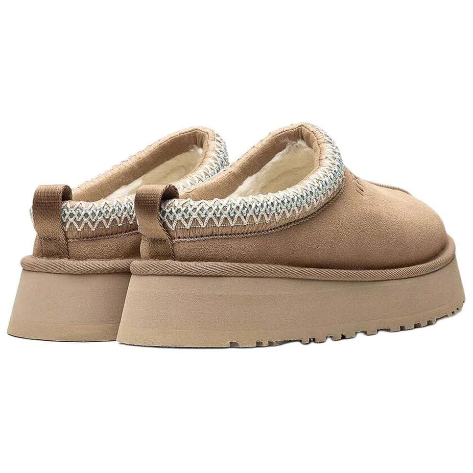 Сандалии UGG Мюли Удобные Слайд-он С флисовой подкладкой Полупальто Домашние тапочки Женские Светлый Умбра - изображение 4