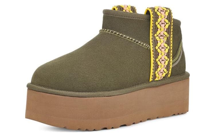 Ботинки зимние UGG Olive Green Short Boots - изображение 3