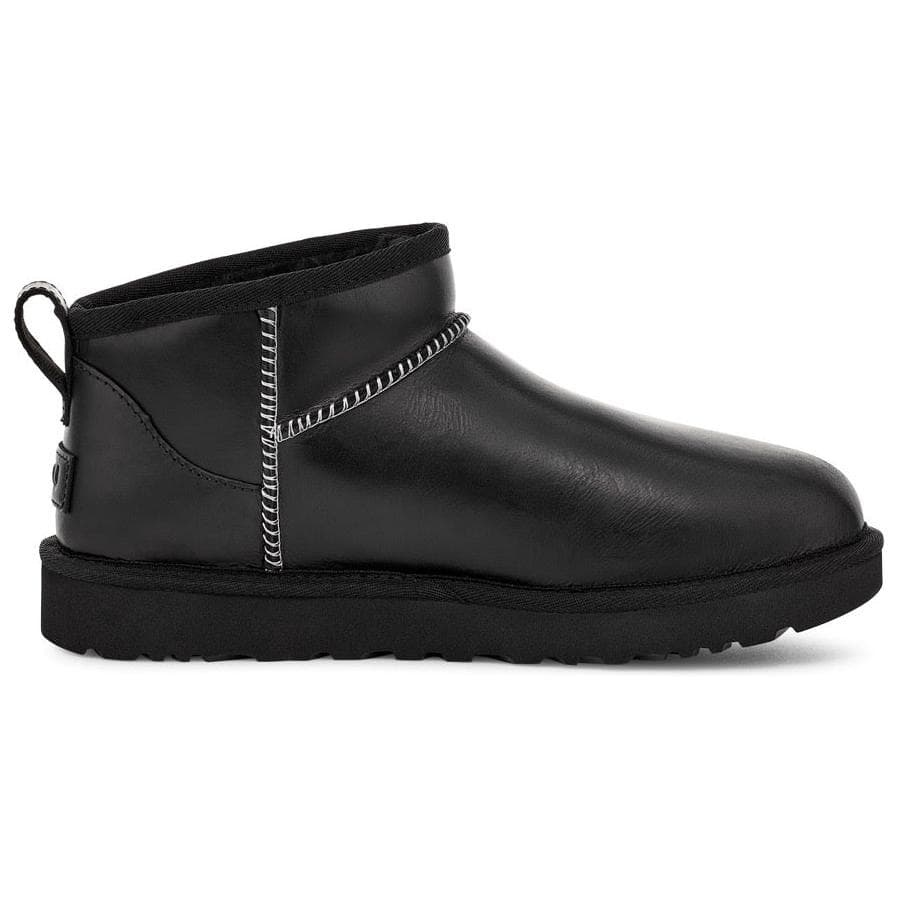 Ботинки зимние UGG Модный Круглый носок Термический с флисовой подкладкой Короткий Снекер Женские Черный - изображение 2