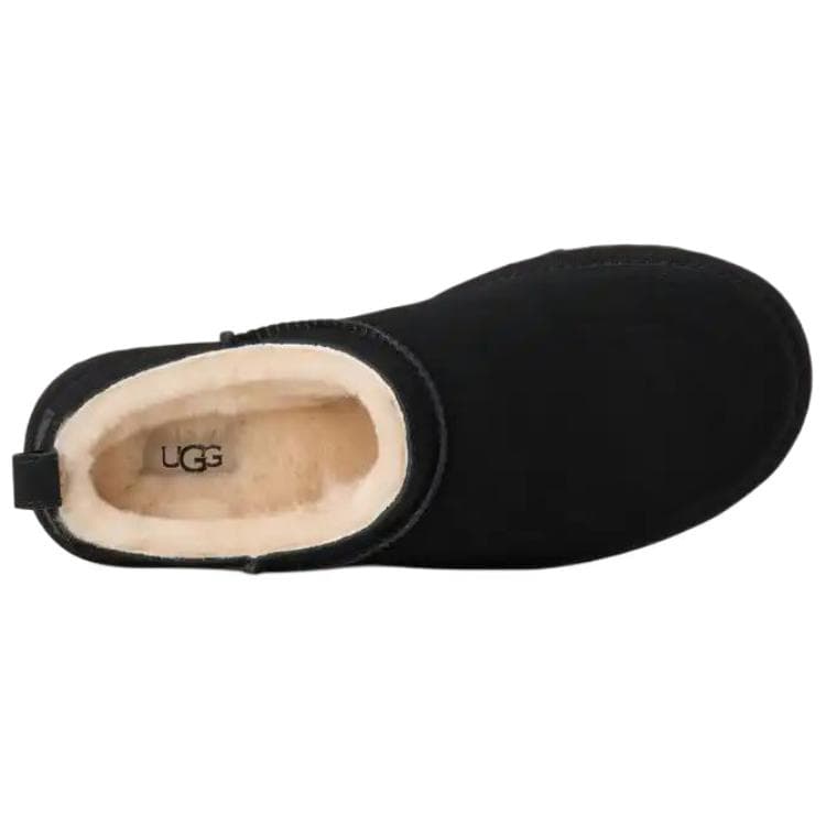 Ботинки зимние UGG Micro Classic Замша Термический с флисовой подкладкой без шнуровки повседневные зимние ботинки для женщин черный - изображение 5